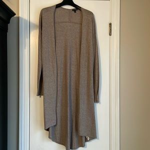 Express Heather Tan Duster Cardigan XS
